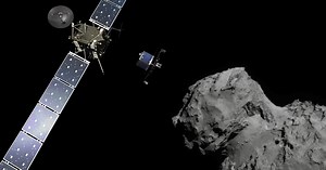 Rosetta Probe Lands on Speeding Comet