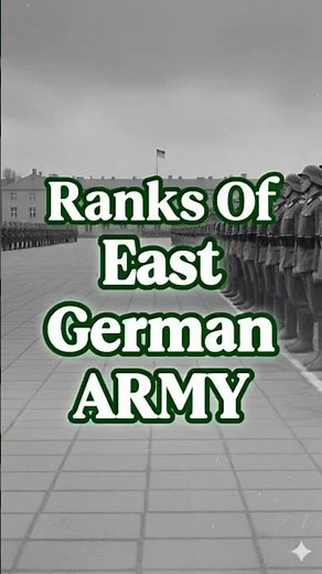Ranks Of East German Army