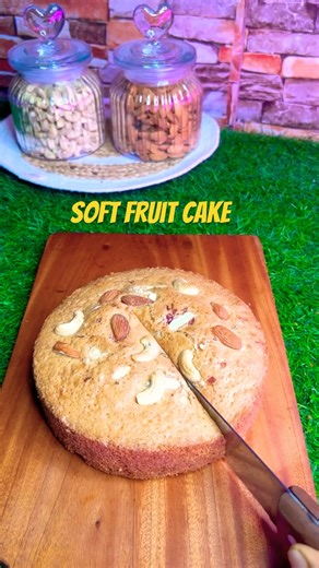 Soft Fruit Cake Recipe-Quick and Delicious ! Easy Recipe #shorts