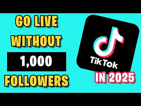 How to Go Live on TikTok with LESS THAN 1,000 Followers in 2025 | QUICK tutorial