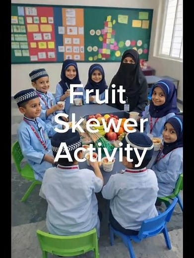 FRUIT SKEWER ACTIVITY I LKG I FUN ACTIVITIES | TEACHING METHODOLOGY