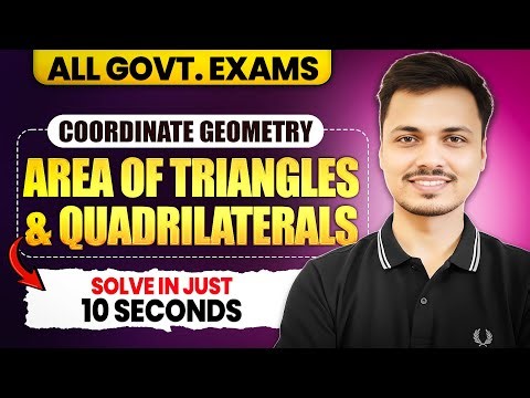 Area of Triangle & Quadrilateral | Coordinate Geometry | Shifting Trick | Solve in just 10 seconds