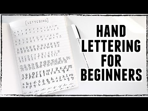 How To: Hand Lettering for Beginners + EASY Calligraphy Tutorial