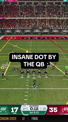 Wild Touchdown Throw in USF Dynasty!! Follow to See This Series LIVE on Tiktok! #cfb #usf #dynasty #streamer #fyp