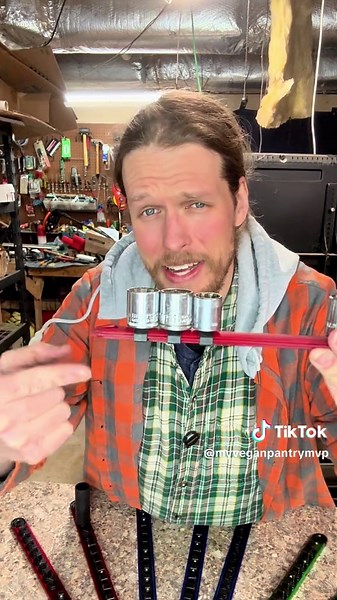 These socket rails are great way to keep your sockets organized and have easy access to the right size when you need it. #mechanictools #toolorganization #garagetools #mechaniclife #tools