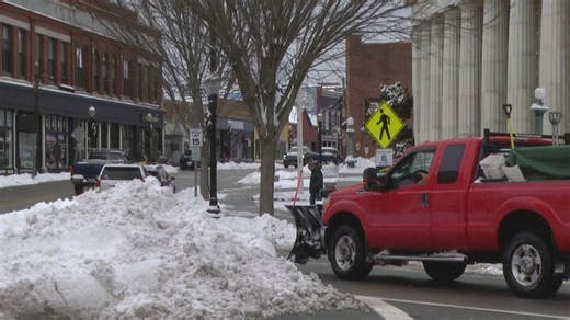 South County residents clean up after around half a foot of snow blankets area overnight