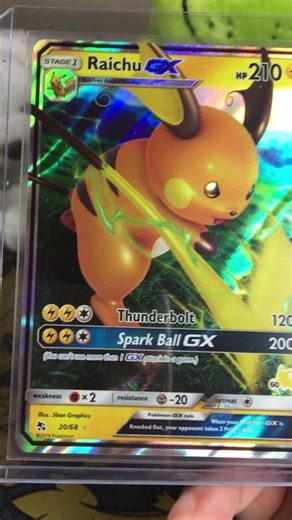 2020 Raichu GX from Hidden Fates with Pikachu stamp! #tcgpokemon