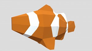 Low poly clown Fish - Download Free 3D model by SandW