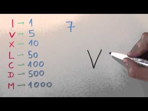 7 - Seven in Roman Numerals - How to write it