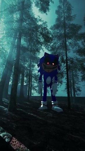 Giant SONIC EXE found in dark forest! #shorts