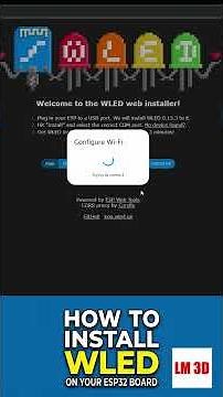 How to install WLED on a ESP32 Board