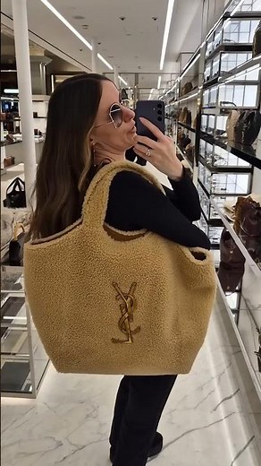 YSL Giant Shearling Bag | BIGGEST BAG IN THE WORLD #ysl #yslbag #saintlaurent Niki Jamie Icare Bag