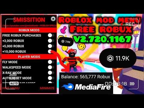 Roblox Mod Menu Amazing 2.720.1167 | Free robux and antiban in 2026