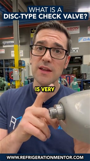 93K views · 1.1K reactions | What is a disc-type check valve? ✅If you want to learn more about Co2 Refrigeration, Checkout our Introduction to Co2 Training Program: https://refrigerationmentor.com/introduction-to-co2/ #refrigerationmentor #refrigeration #CO2Refrigeration #GoNatRefs #hvacr #hvac #supermarketrefrigeration | Refrigeration Mentor | Facebook
