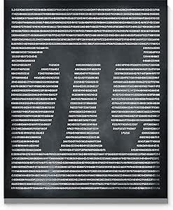 Digits Of Pi Silhouette Mathematics 11"x14" Chalkboard Style Unframed Wall Art Print Poster Ideal For Home, Office, Classroom Decor, Perfect for Math Teacher, Nerd, Geek, Mathematician
