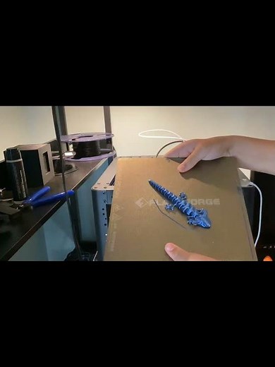 I 3d printed a cool axolotl that is articulated. #3dprinting #axolotl #3dprinterupgrade #cool