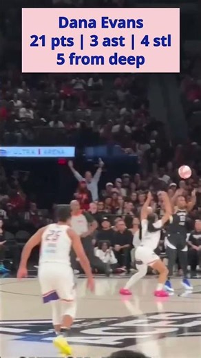 DANA EVANS BENCH TAKEOVER! 21 Points in Aces Win 🔥