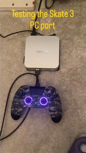 Skate 3 running natively on a mini steam machine #skate3 #steammachine #gaming #xbox #playstation