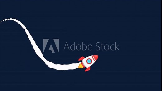 2D motion cartoon stars sparkling at night, a night sky full of stars.