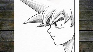 Learning to draw Goku is easy | EZY Draw