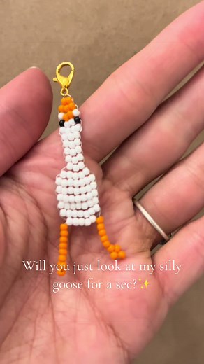 Beaded Goose Tutorial: Easy Pony Bead Goose Pattern