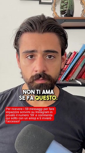 Non ti ama SE FA QUESTO Per ricevere i 59 messaggi per fare impazzire scrivimi su Instagram in privato il numero ‘59’ e commenta qui sotto con un emoji e ti invierò l’accesso! #autostima #relazioni #psicologiaitalia #psicologiapositiva | Federico Picchianti