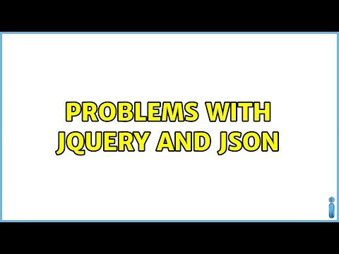 Problems with jQuery and JSON (3 Solutions!!)