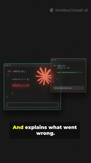 Cloud AI fixed my broken code in seconds #coding #ai #developers #python #programming #shorts #reels