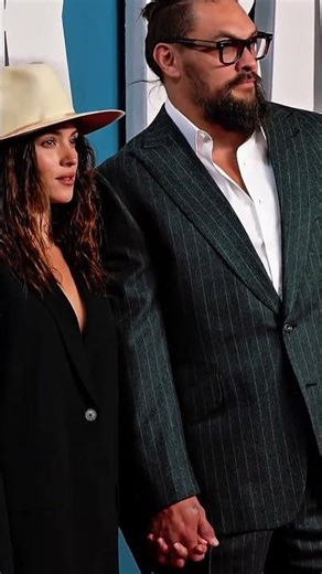 Jason Momoa with his girlfriend Adria Arjona coming for an event 😍❤️ #jasonmomoa #adriaarjona
