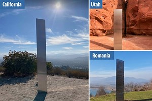 Another mystery monolith appears in California days after Utah and Romania