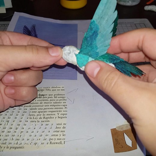 Cómo hacer un colibrí de papel - Tutorial paso a paso