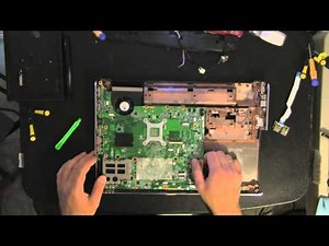 HP DV6 laptop take apart video, disassemble, how to open, video disassembly