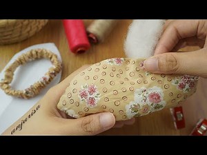 PUFFY Bow for Scrunchie Hair Tie ❤️ How to Make a Scrunchie with a Bow