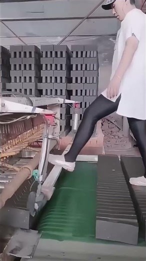 Manual Clay Brick Forming Process in a Small Workshop