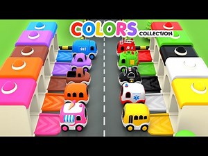 Colors for Children to Learn with Street Vehicles Toys - Colors Videos Collection for Children - Videos For Kids