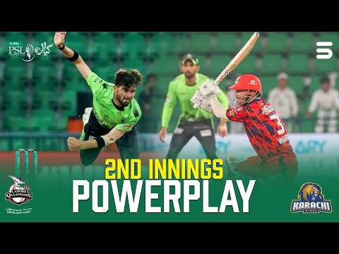 2nd Innings Powerplay | Lahore Qalandars vs Karachi Kings | Match 35 | HBL PSL 11 | MZB1J