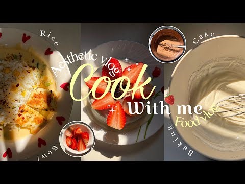 VLOG 🧁| Cook with me ✨👩🏻‍🍳| aesthetic indian vlog | slice of life | comfort food | life in India 🍰🍛