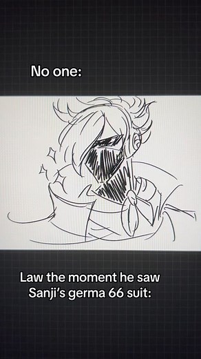 Law Reacts to Sanji's Germa 66 Suit | One Piece Fanart