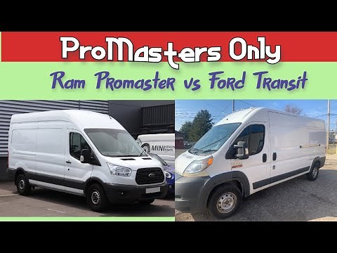 Long and Boring comparison between the Ram Promaster and Ford Transit.