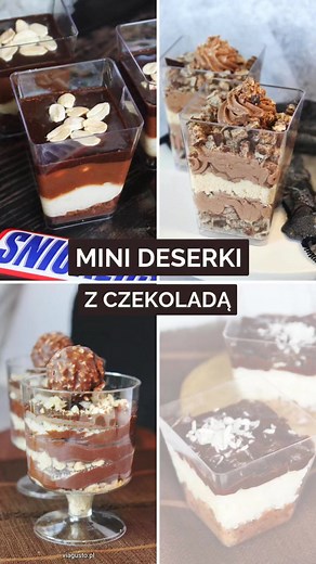 Mini deserki z czekoladą - 14 przepisów! Przepisy znajdziesz na blogu viagusto.pl - link w komentarzu #deserki #czekolada | Kuchnia Via Gusto by Monika Jerzak