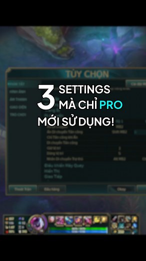 3 settings của pro #OEGEsports #LMHT #LOL | OEG Studio