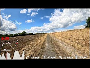 30 minute Stationary Bike Scenery 4 Hill Workout Garmin 4K Video