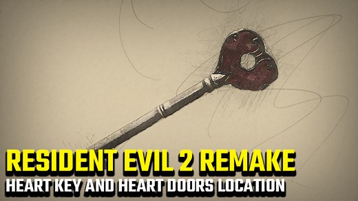 Resident Evil 2 Heart Key location and Heart Key doors