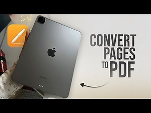 How to Convert Pages to PDF on iPad (tutorial)