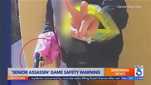 Irvine police issue warning about 'Senior Assassin' game