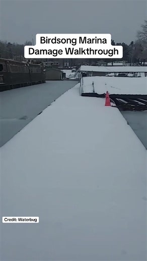 Birdsong Marina has suffered extensive damage | marina water
