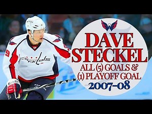 Dave Steckel All (5) Goals and (1) Playoff Goal 2007-08 | Capitals Highlights