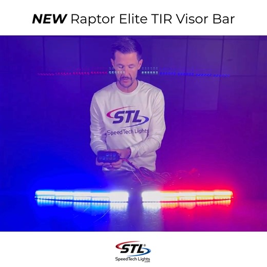 2.6K views · 44 reactions | Have you seen the functions of our NEW Raptor Elite TIR Visor Bar? Watch the full product demo and use our Interactive Players on the product pages! Extra 20% OFF! Hero Appreciation Week! With code: HERO SpeedTechLights.com #LightingTheWay | SpeedTech Lights | Facebook