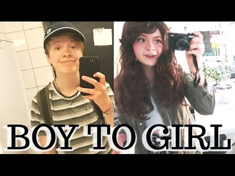 Boy to girl transformation | Makeup, 3 outfits