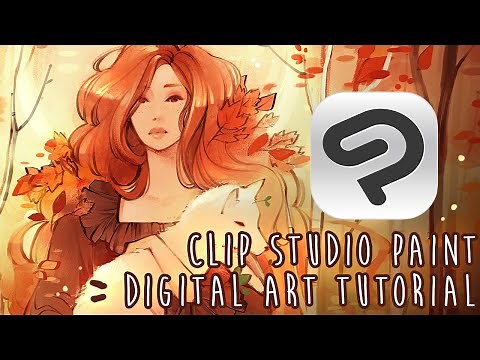 Clip Studio Paint// Digital Painting Process and Tutorial